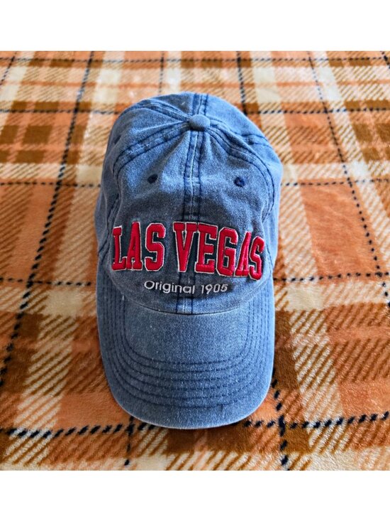 Robin Ruth Accessories - Robin Ruth Las Vegas Blue Denim Cotton Adjustable Unisex Baseball Cap One Size